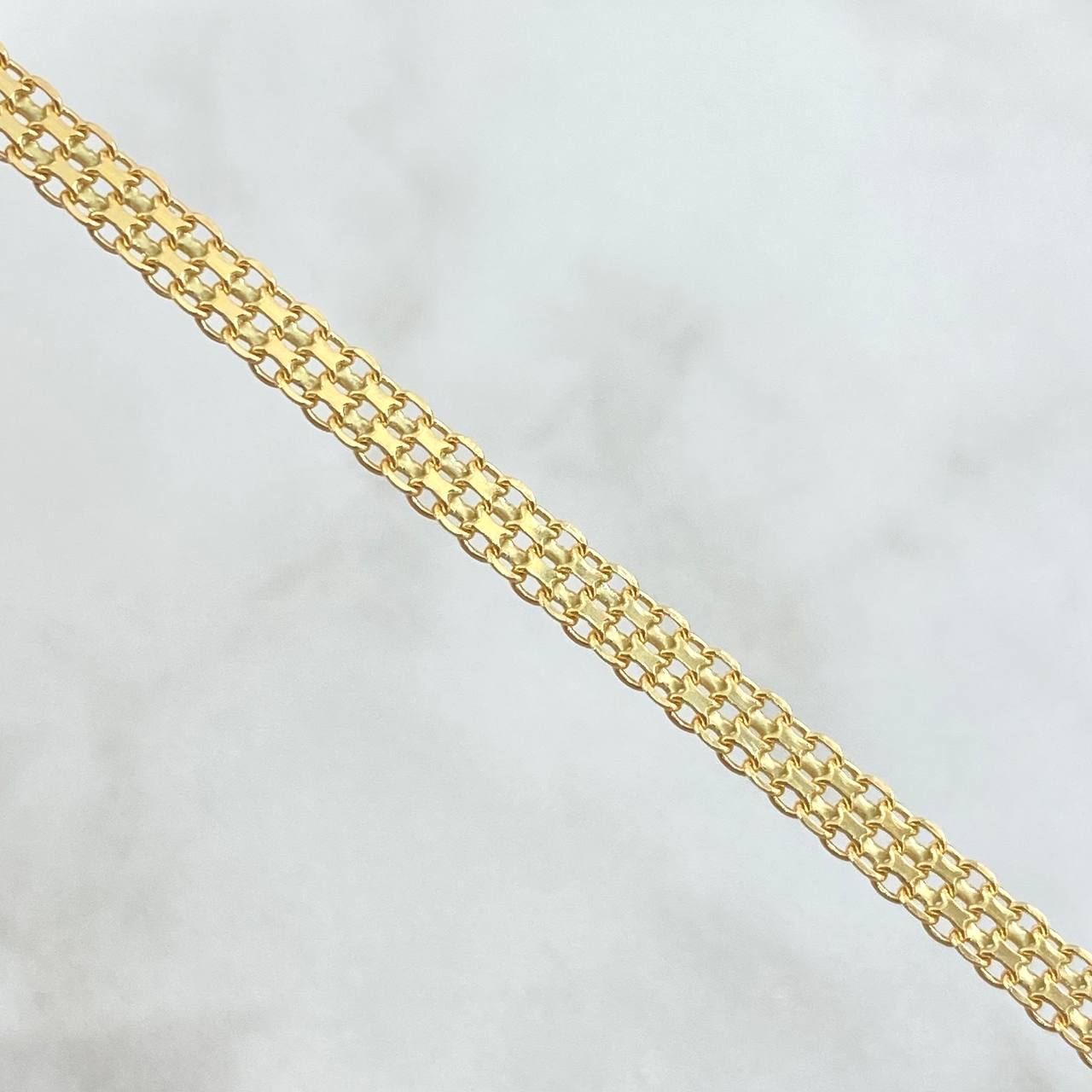 Pulso Chino 4.4gr / 21cm / 3.2mm Oro Amarillo +1 18K