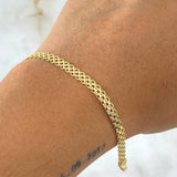 Pulso Chino 4.4gr / 21cm / 3.2mm Oro Amarillo +1 18K