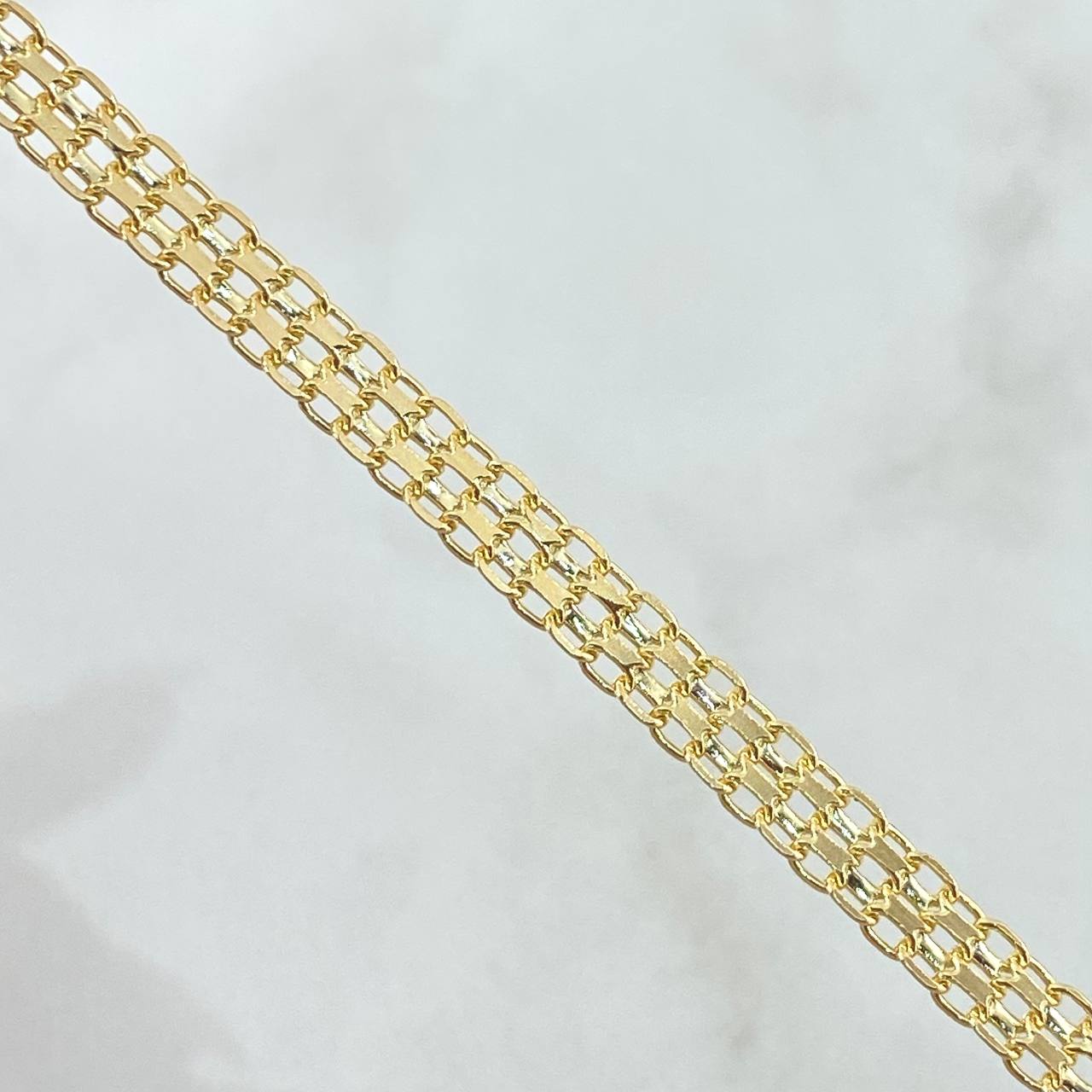Pulso Chino 6.2gr / 20.5cm / 4.4mm Oro Amarillo +0 18K ©