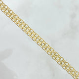 Pulso Chino 6.2gr / 20.5cm / 4.4mm Oro Amarillo +0 18K ©