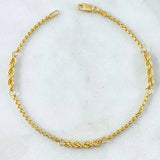 Pulso Lazo Veneciano Especial 2.45gr / 18.5cm / 3mm Oro Amarillo +3 18K ©