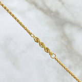 Pulso  Lazo Veneciano Especial  2.45gr / 19cm / 3mm Oro Amarillo +3 18K