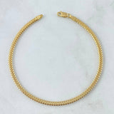 Pulso Barril Ruso 3.3gr / 19cm / 2.7mm Aplanado Oro Amarillo +3 18K ©