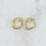 Candongas Lore 1.15gr / 1.4cm / Entorchadas Oro Amarillo 18K