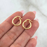 Candongas Lore 1.15gr / 1.4cm / Entorchadas Oro Amarillo 18K