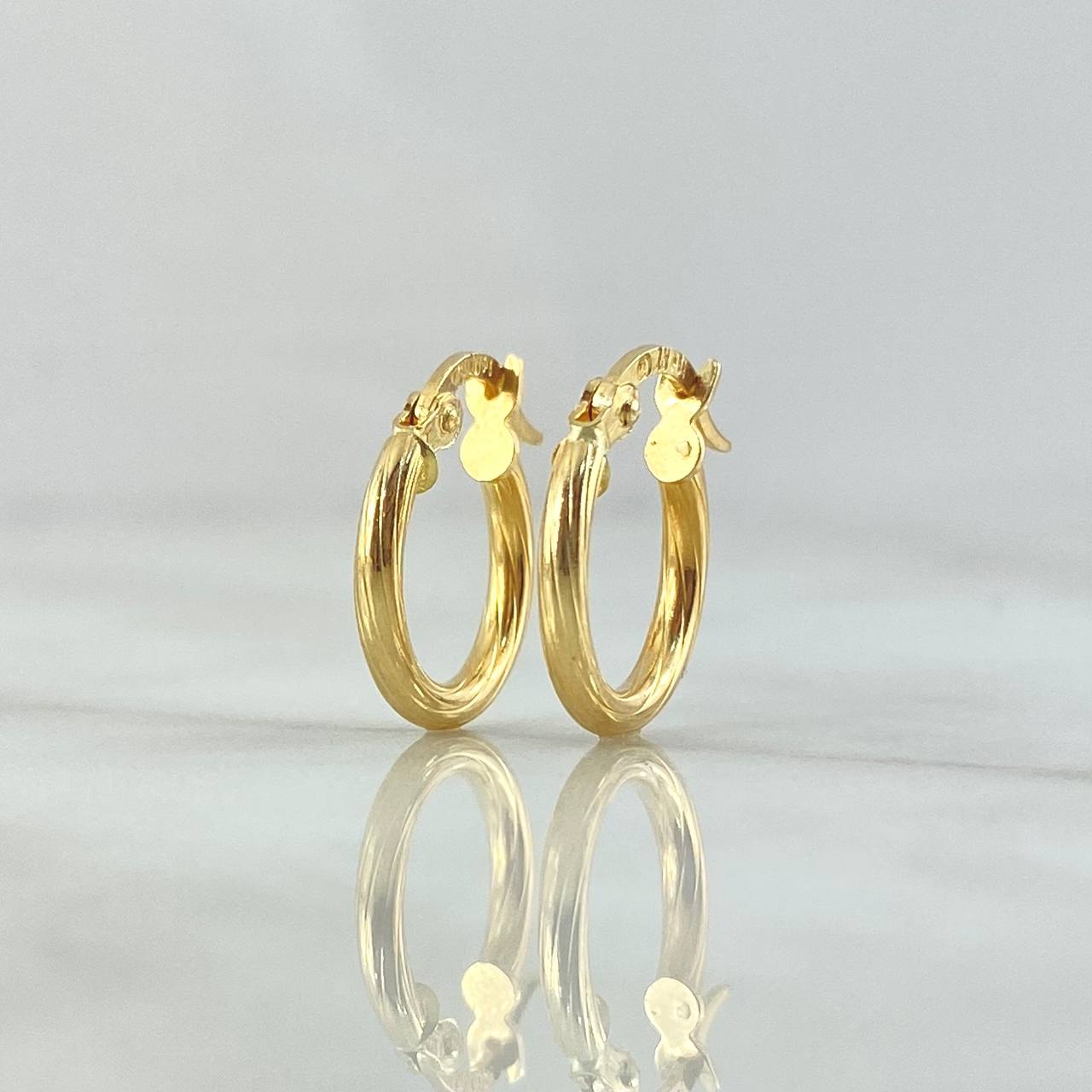 Candongas Lore 1.15gr / 1.4cm / Entorchadas Oro Amarillo 18K