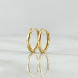 Candongas Kona 1.15gr / 1.2cm / Lisas Oro Amarillo 18K
