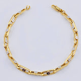 Pulso Click Tornillo 6.8gr / 22cm / 5.8mm Dos Oros Amarillo Blanco +4 18K