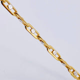 Pulso Click Tornillo 6.75gr / 22cm / 5.7mm Dos Oros Amarillo Blanco +4 18K ©