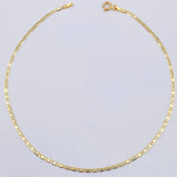 Tobillera Plana 1.5gr / 25.5cm / 1.7mm Oro Amarillo +3 18K ©