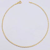 Tobillera Plana 1.5gr / 25cm / 1.7mm Tres Oros +3 18K