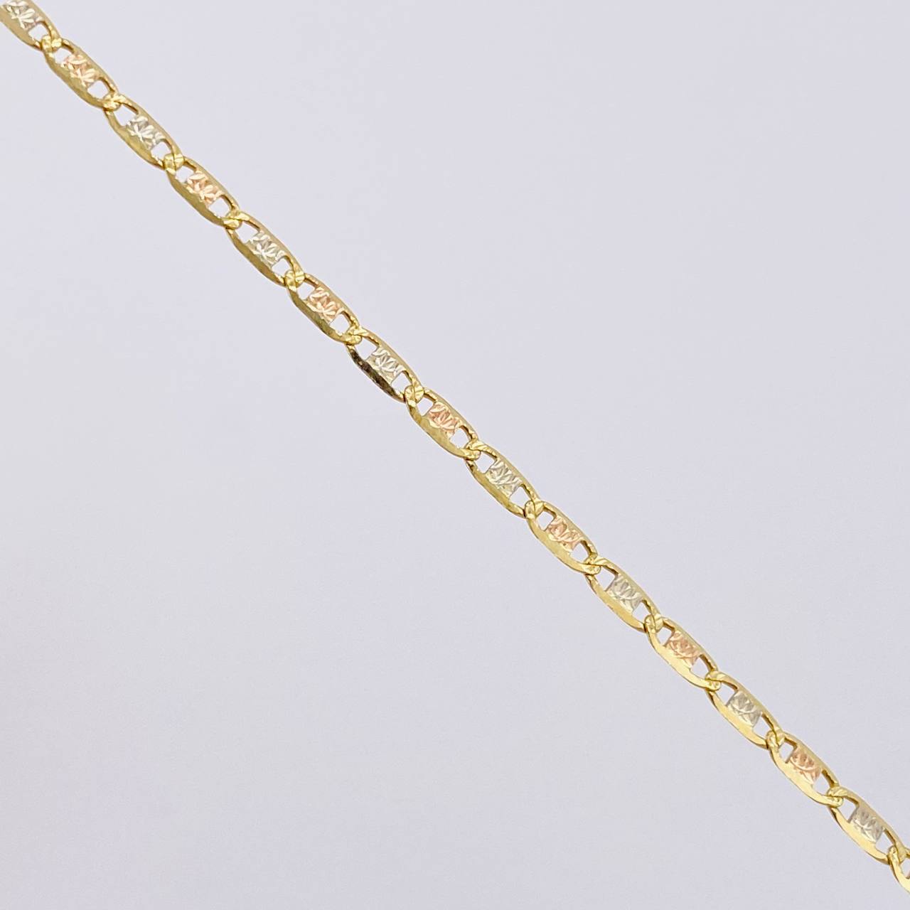 Tobillera Plana 1.45gr / 25cm / 1.7mm Tres Oros +3 18K