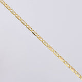 Tobillera Plana 1.5gr / 25cm / 1.7mm Tres Oros +3 18K