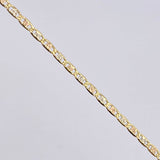 Tobillera Plana 2gr / 25cm / 2mm Tres Oros +3 18K