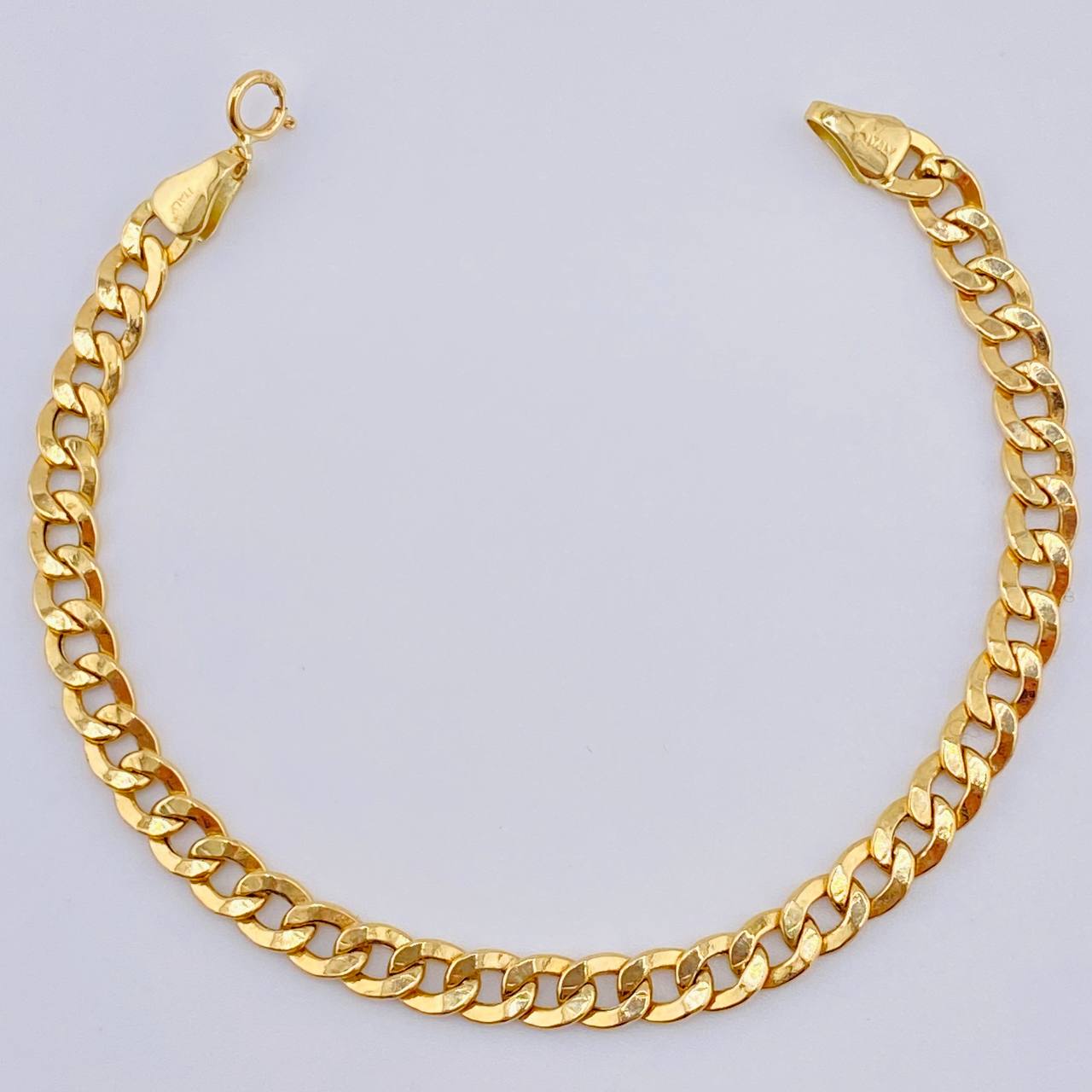 Pulso Cubano 4gr / 17cm / 4.8mm Oro Amarillo +1 18K ©
