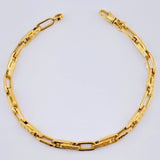 Pulso Cajon Tribal 6.1gr / 21.5cm / 4.8mm Oro Amarillo +4 18K ©