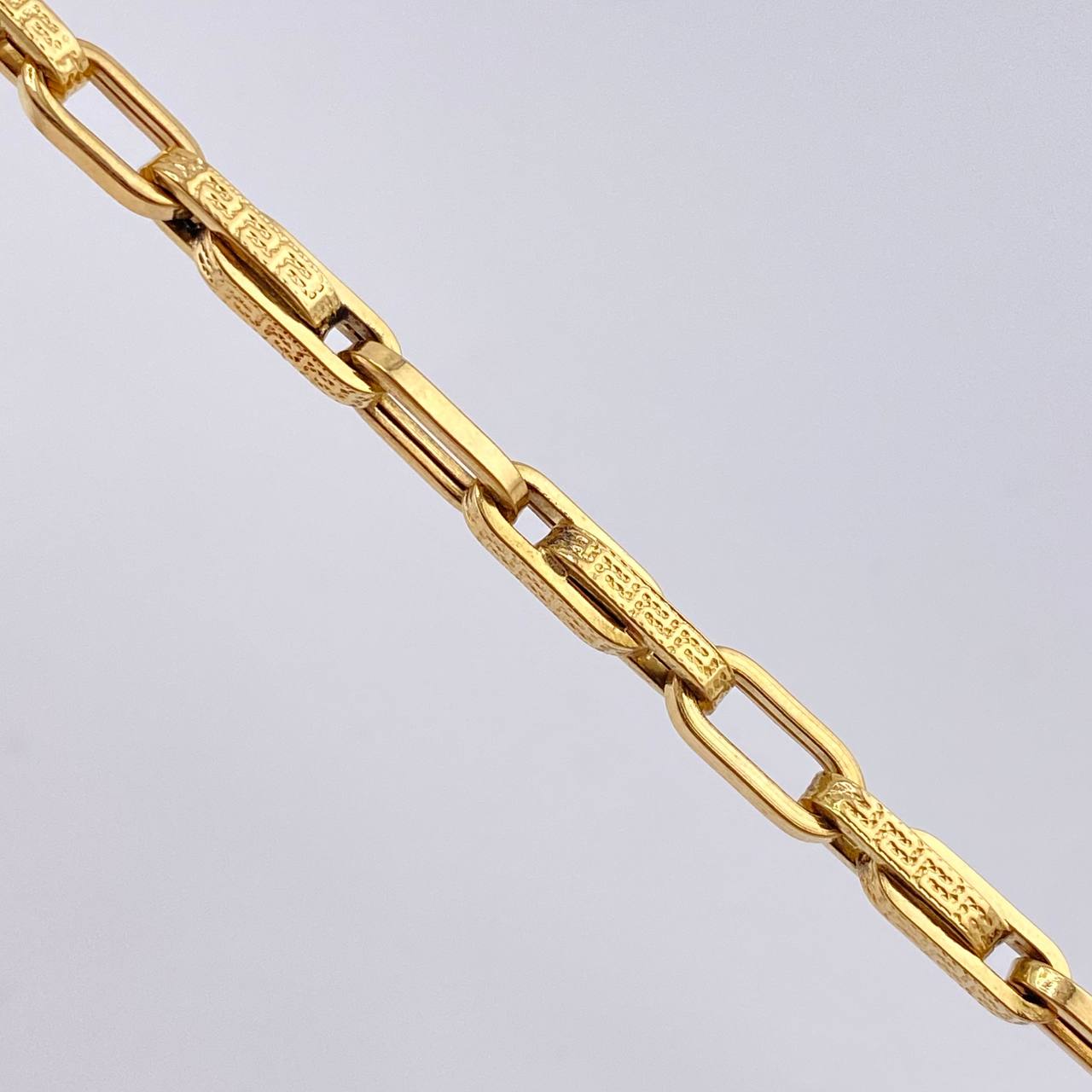 Pulso Cajon Tribal 6.1gr / 21.5cm / 4.8mm Oro Amarillo +4 18K ©