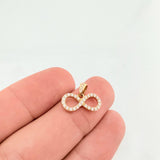 Dije Silueta Infinito Tupido 1.25gr / 1.7cm / Oro Amarillo 18K ©