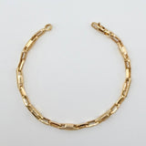 Pulso Rustico 6.85gr / 21.5cm / 5mm Oro Amarillo +4 18K ©