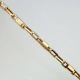 Pulso Rustico 6.95gr / 21.5cm / 5mm Oro Amarillo +3 18K