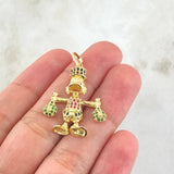 Dije Pato Bolsas Dinero 4.15gr / 3.5cm / Oro Amarillo 18K ©