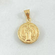 Dije San Benito 1.2gr / 2.3cm / Oro Amarillo 18K *