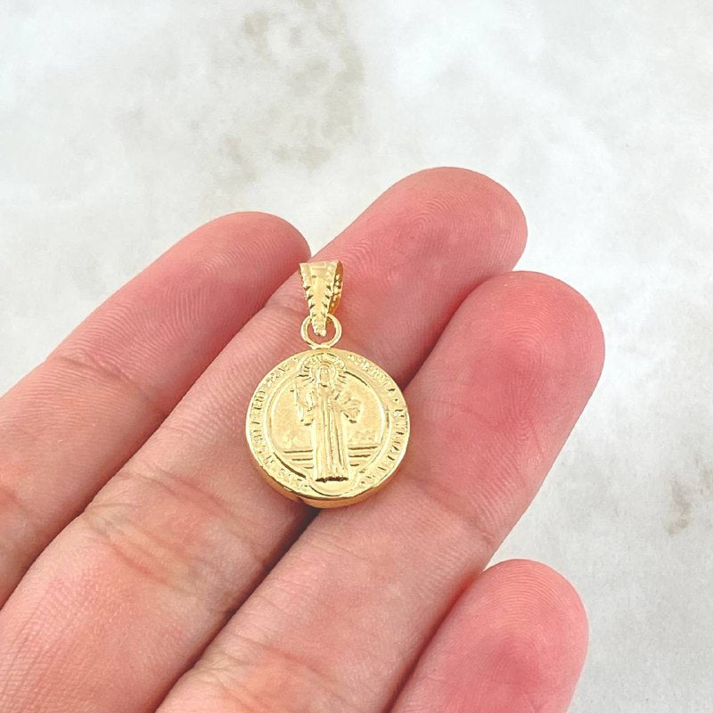 Dije San Benito 1.25gr / 2.5cm / Oro Amarillo 18K ©