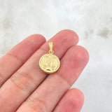 Dije San Benito 0.9gr / 2cm / Oro Amarillo 18K ©
