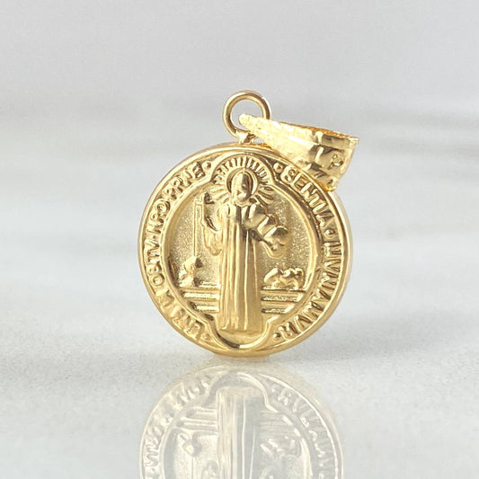 Dije San Benito 0.9gr / 2cm / Oro Amarillo 18K ©