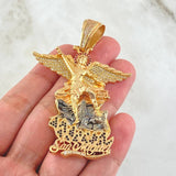 Dije Silueta San Miguel Arcangel 22.45gr / 7cm / Oro Amarillo 18K ©