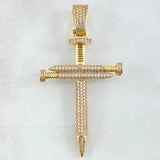 Dije Cruz Clavo 7.5gr / 6cm / Oro Amarillo 18K ©