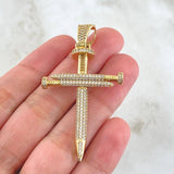Dije Cruz Clavo 7.5gr / 6cm / Oro Amarillo 18K ©