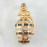 Dije Granada 20.35gr / 5cm / Dos Oros Amarillo Blanco 18K ©