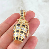 Dije Granada 20.35gr / 5cm / Dos Oros Amarillo Blanco 18K ©