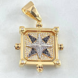 Dije Placa Brujula 20.95gr / 4.5cm / Oro Amarillo 18K ©