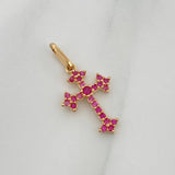 Dije Cruz Gotica 0.6gr / 2cm / Oro Amarillo 18K %