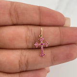 Dije Cruz Gotica 0.6gr / 2cm / Oro Amarillo 18K %