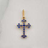 Dije Cruz Gotica 0.6gr / 2cm / Oro Amarillo 18K %