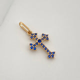 Dije Cruz Gotica 0.6gr / 2cm / Oro Amarillo 18K %