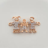 Herraje Familia 2.5gr / 3cm /  Dos Oros  18K %