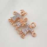 Herraje Familia 2.5gr / 3cm /  Dos Oros  18K %