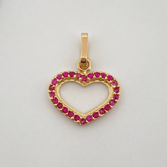 Dije Silueta Corazón 0.8gr / 2.8cm / Oro Amarillo 18K %