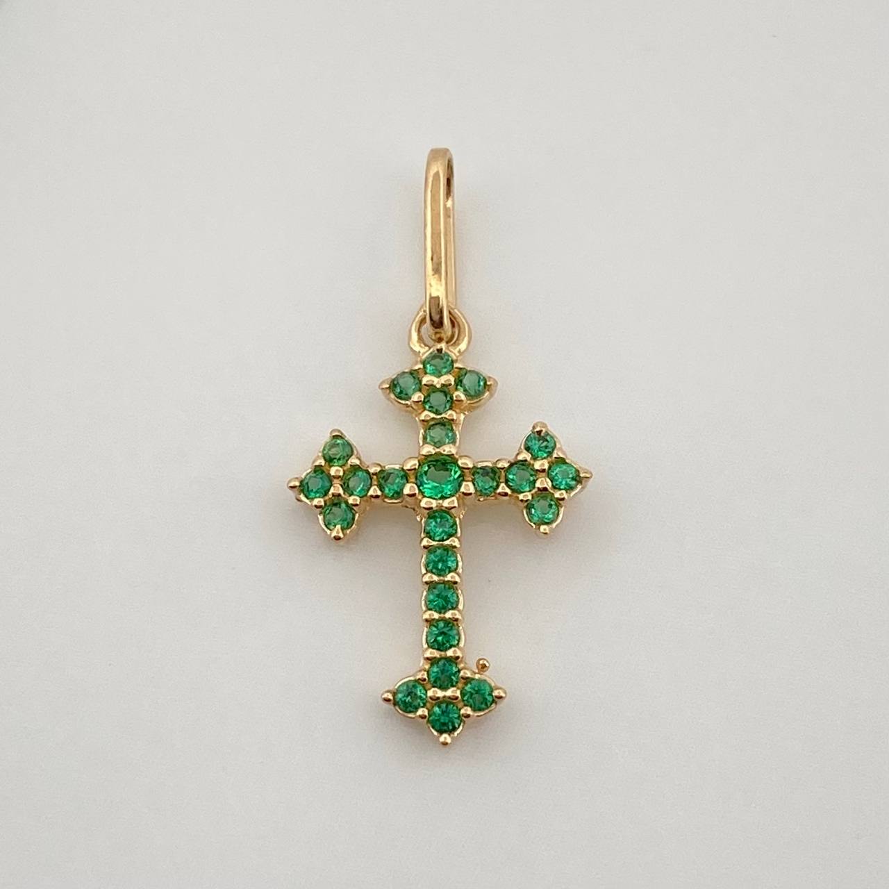 Dije Cruz Gotica 0.6gr / 2cm / Oro Amarillo 18K %