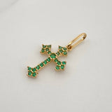 Dije Cruz Gotica 0.6gr / 2cm / Oro Amarillo 18K %