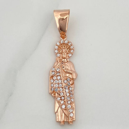 Dije San Judas Tadeo 5.15gr / 4.5cm / Oro Rosa 18K %