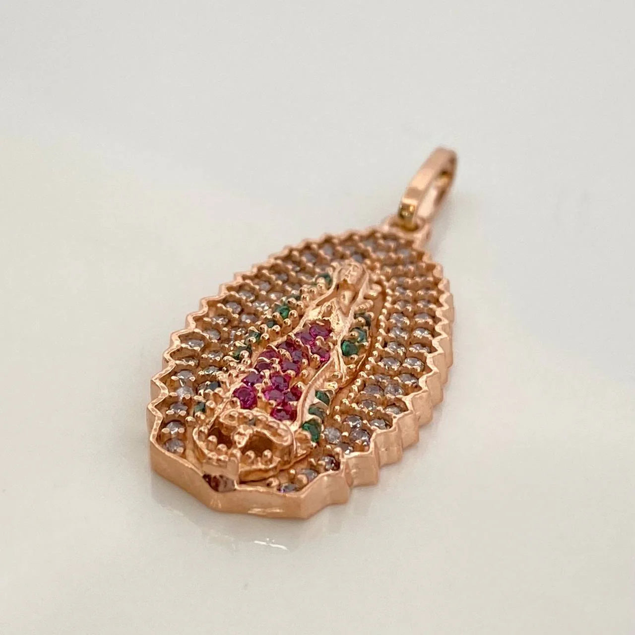 Dije Virgen De Guadalupe 3.25gr / 3cm / Oro Rosa 18K &