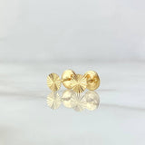Topos Circulo Plano 0.5gr / 5mm Diamantados Oro Amarillo 18K *