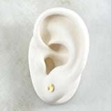Topos Circulo Plano 0.4gr / 3mm Diamantados Oro Amarillo 18K *