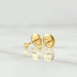 Topos Circulo Plano 0.35gr / 2.4mm Diamantados Oro Amarillo 18K