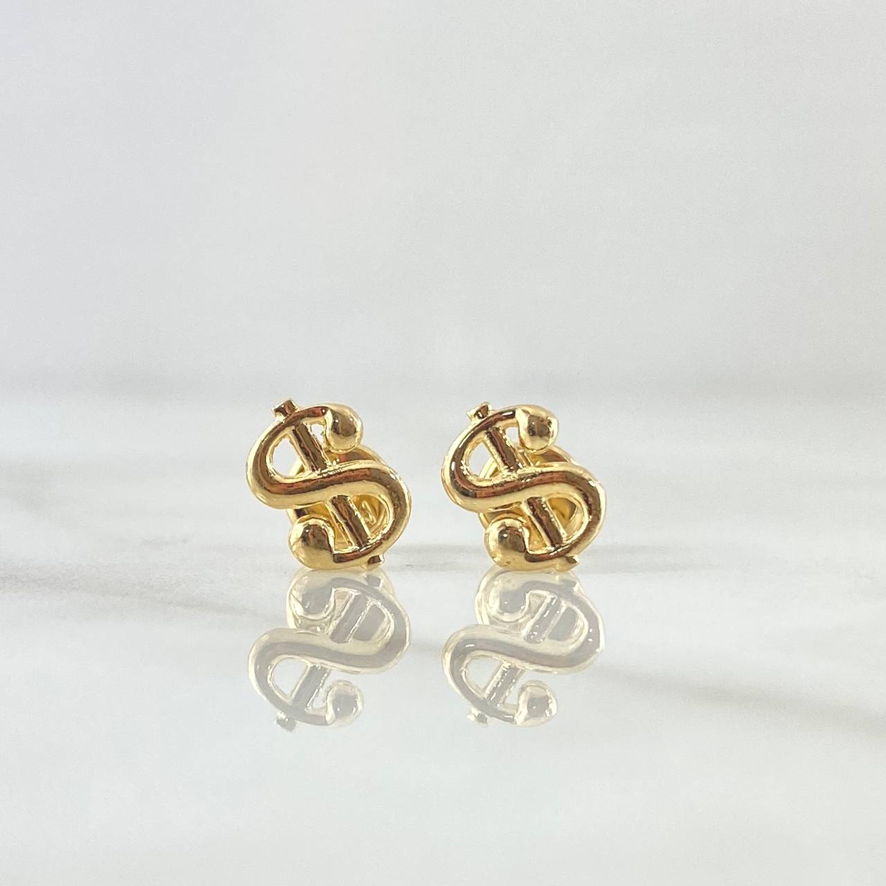 Topos Signo Peso 0.95gr / 8mm Liso Oro Amarillo 18K